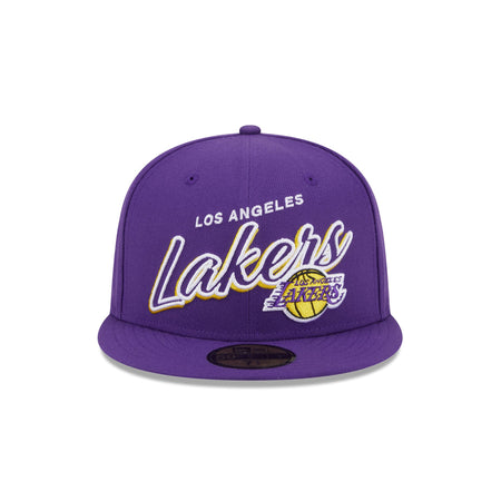 Los Angeles Lakers Script Sided 59FIFTY Fitted Hat