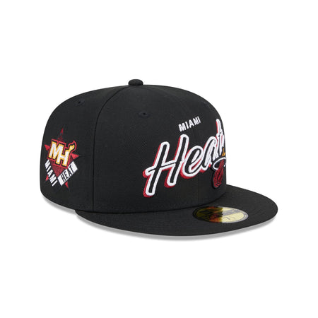 Miami Heat Script Sided 59FIFTY Fitted Hat