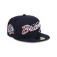 Atlanta Braves Script Sided 59FIFTY Fitted Hat