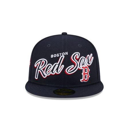 Boston Red Sox Script Sided 59FIFTY Fitted Hat