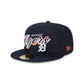 Detroit Tigers Script Sided 59FIFTY Fitted Hat