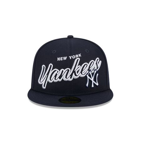 New York Yankees Script Sided 59FIFTY Fitted Hat