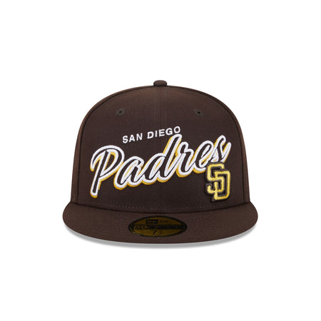 San Diego Padres Script Sided 59FIFTY Fitted Hat