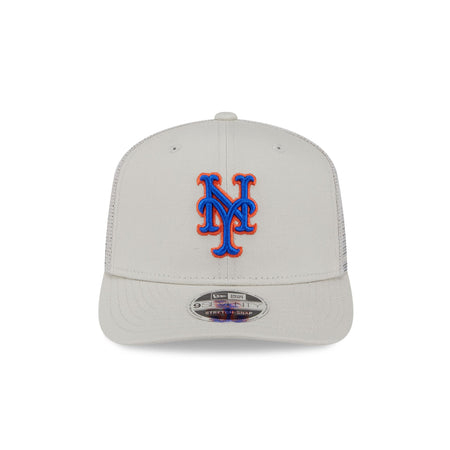 New York Mets Canvas 9SEVENTY Trucker Hat