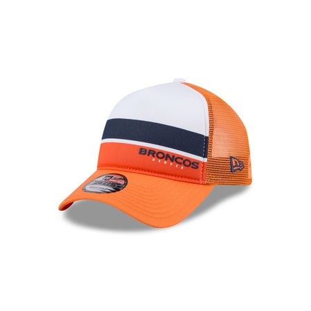 Denver Broncos Color Block 9FORTY A-Frame Trucker Snapback Hat