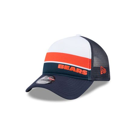 Chicago Bears Color Block 9FORTY A-Frame Trucker Snapback Hat