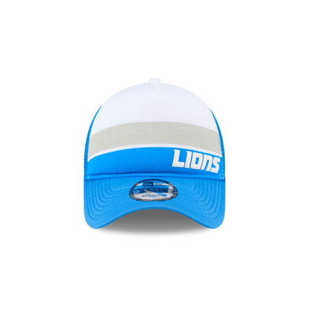 Detroit Lions Color Block 9FORTY A-Frame Trucker Snapback Hat