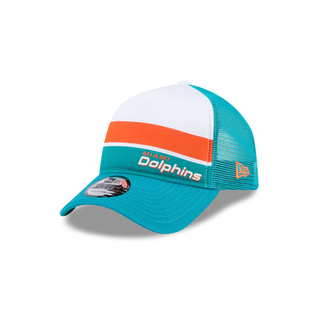 Miami Dolphins Color Block 9FORTY A-Frame Trucker Snapback Hat