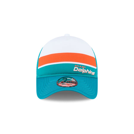 Miami Dolphins Color Block 9FORTY A-Frame Trucker Snapback Hat