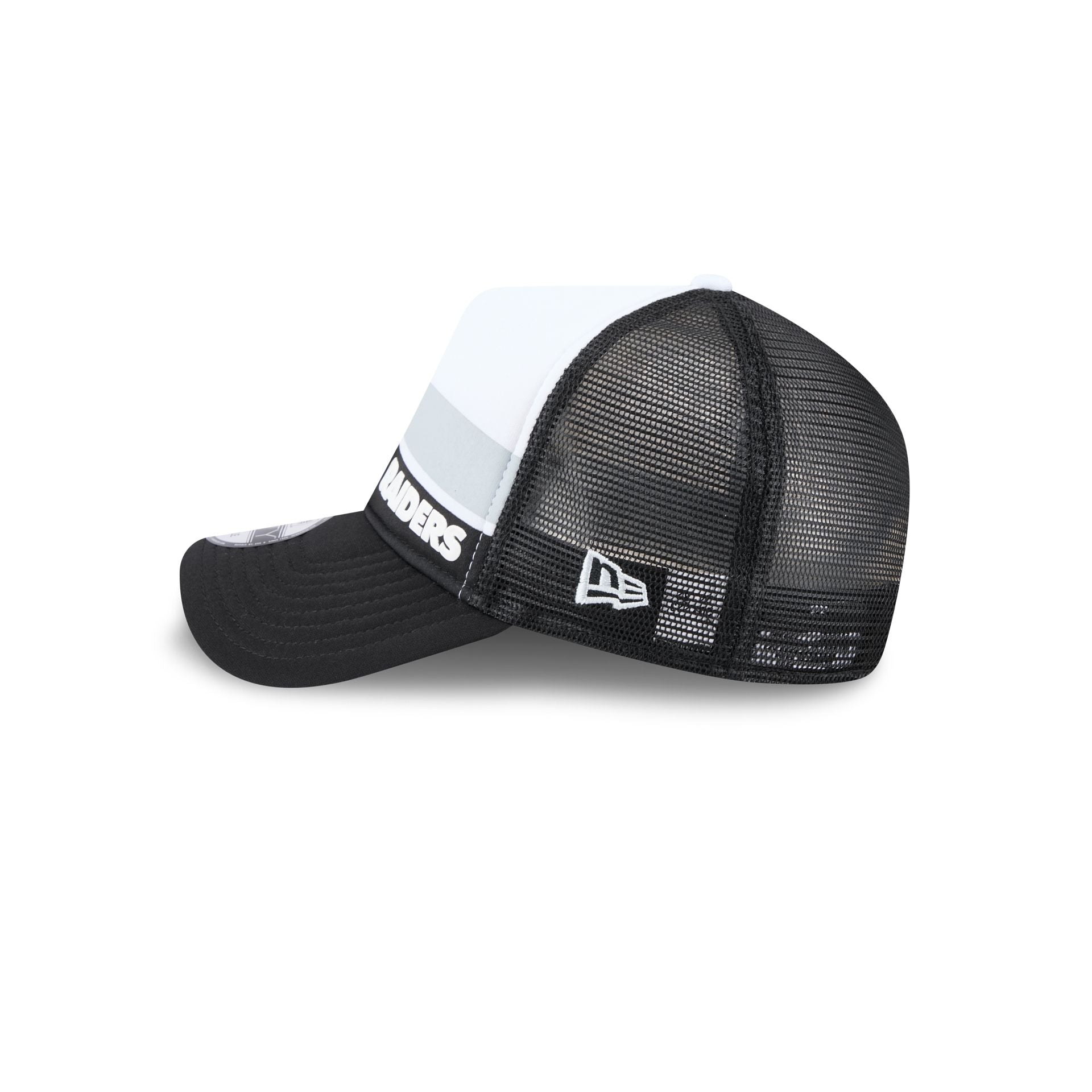 Las Vegas Raiders Color Block 9FORTY A-Frame Trucker Snapback Hat