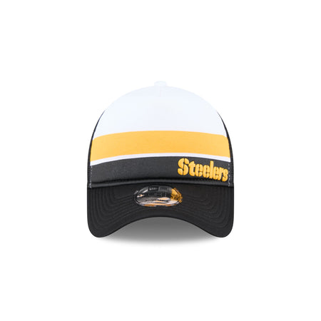 Pittsburgh Steelers Color Block 9FORTY A-Frame Trucker Snapback Hat