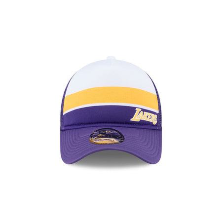 Los Angeles Lakers Color Block 9FORTY A-Frame Trucker Snapback Hat