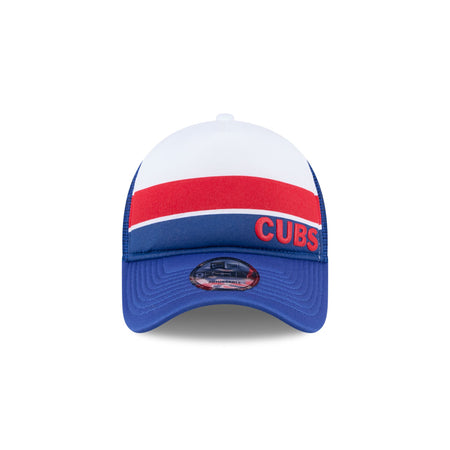 Chicago Cubs Color Block 9FORTY A-Frame Trucker Snapback Hat