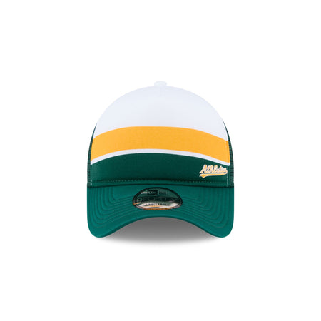 Oakland Athletics Color Block 9FORTY A-Frame Trucker Snapback Hat