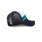 Seattle Mariners Color Block 9FORTY A-Frame Trucker Snapback Hat