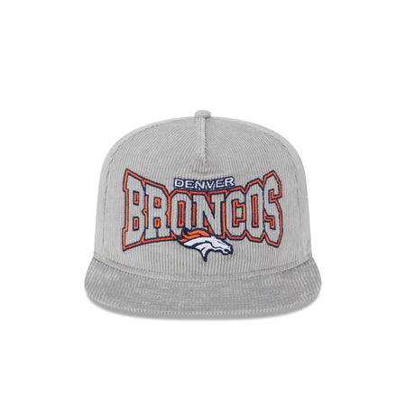 Denver Broncos Gray Cord Golfer Hat