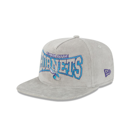 Charlotte Hornets Gray Cord Golfer Hat