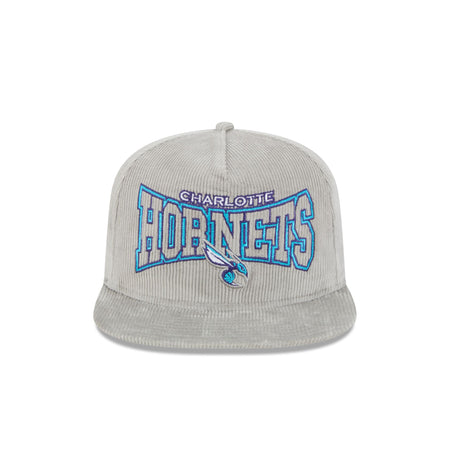 Charlotte Hornets Gray Cord Golfer Hat