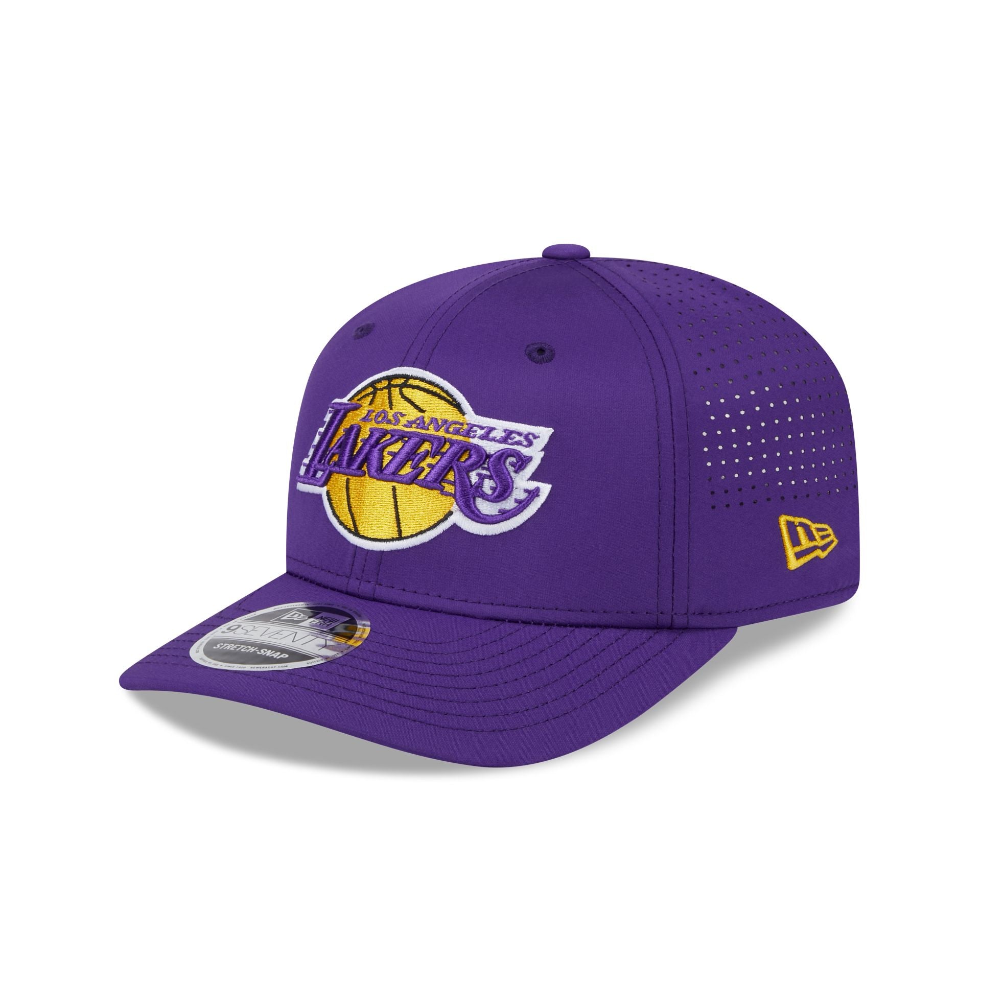 New Era LA Lakers Fitted Hat Size 7 1/2 Logoman Jerry West Wool Cap popular Made In USA