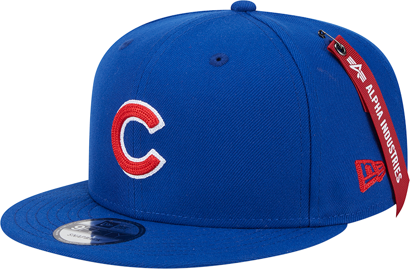 Alpha Industries x Chicago Cubs Blue 9FIFTY Snapback Hat