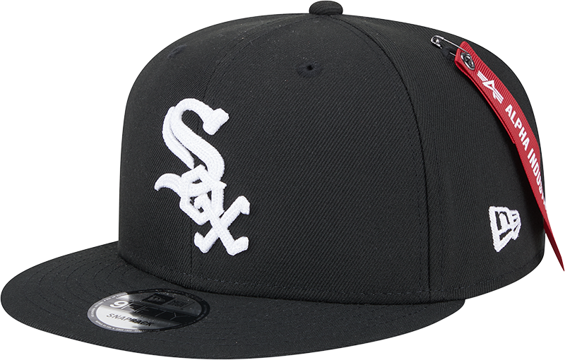 Alpha Industries x Chicago White Sox Black 9FIFTY Snapback Hat