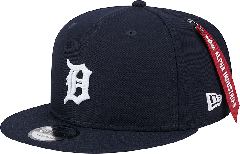 Alpha Industries x Detroit Tigers Navy 9FIFTY Snapback Hat