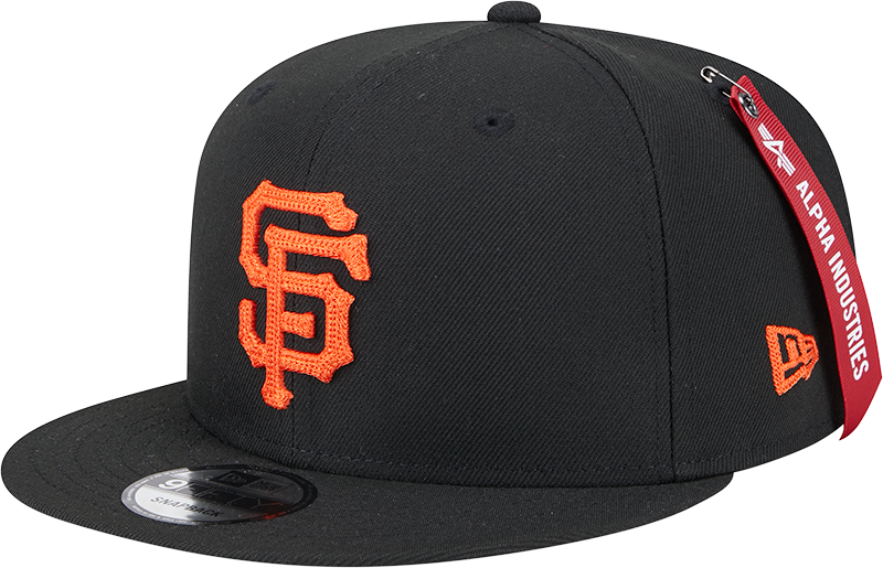 Alpha Industries x San Francisco Giants Black 9FIFTY Snapback Hat