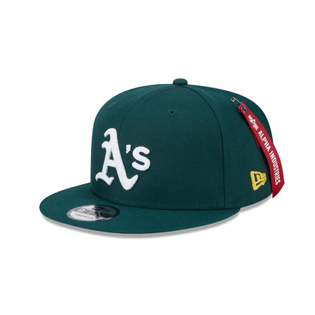 Alpha Industries x Oakland Athletics Green 9FIFTY Snapback Hat