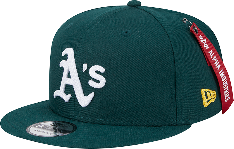 Alpha Industries x Oakland Athletics Green 9FIFTY Snapback Hat