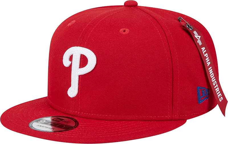 Alpha Industries x Philadelphia Phillies Red 9FIFTY Snapback Hat