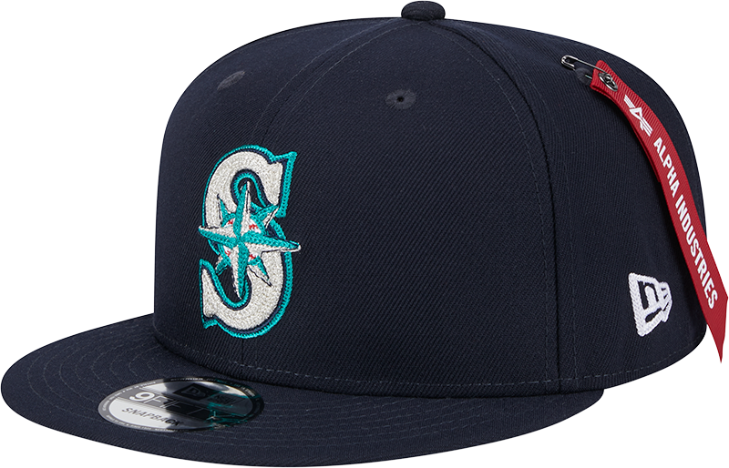 Alpha Industries x Seattle Mariners Navy 9FIFTY Snapback Hat