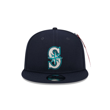 Alpha Industries x Seattle Mariners Navy 9FIFTY Snapback Hat