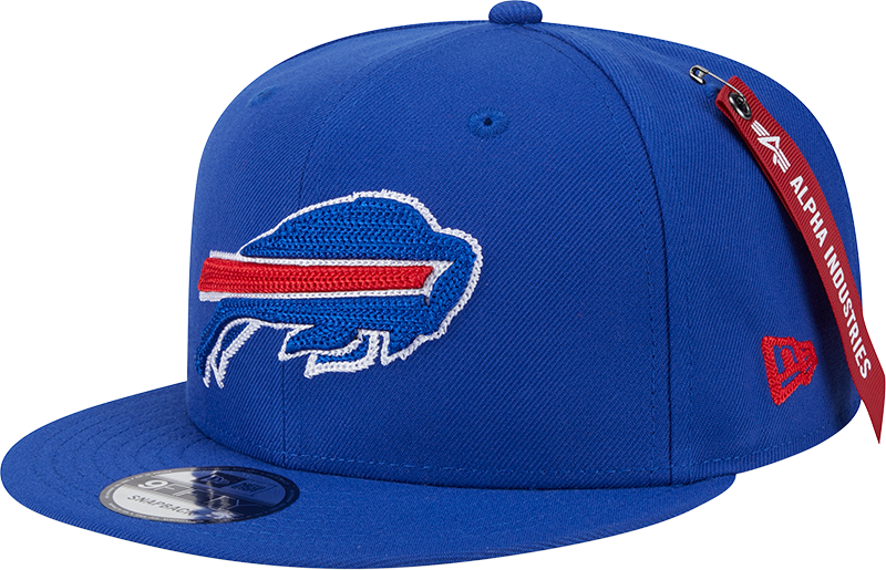 Alpha Industries x Buffalo Bills Blue 9FIFTY Snapback Hat