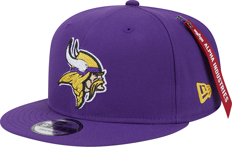 Alpha Industries x Minnesota Vikings Purple 9FIFTY Snapback Hat