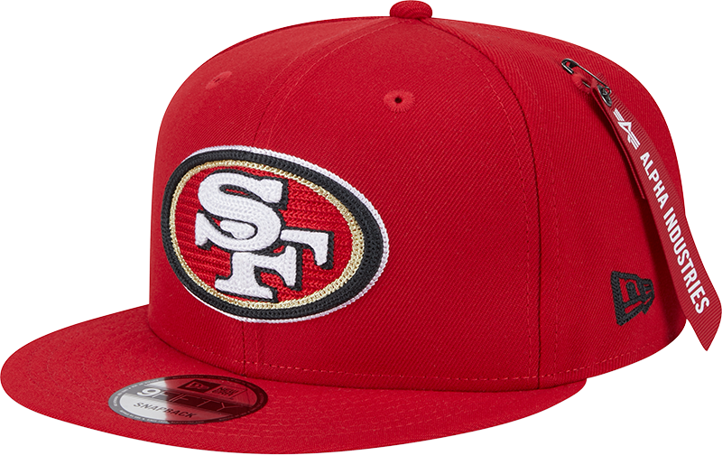 Alpha Industries x San Francisco 49ers Red 9FIFTY Snapback Hat