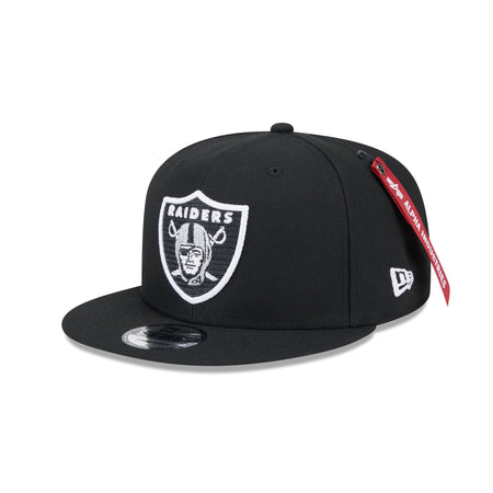 Alpha Industries x Las Vegas Raiders Black 9FIFTY Snapback Hat