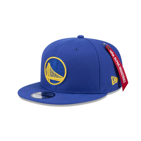 Alpha Industries x Golden State Warriors Blue 9FIFTY Snapback Hat