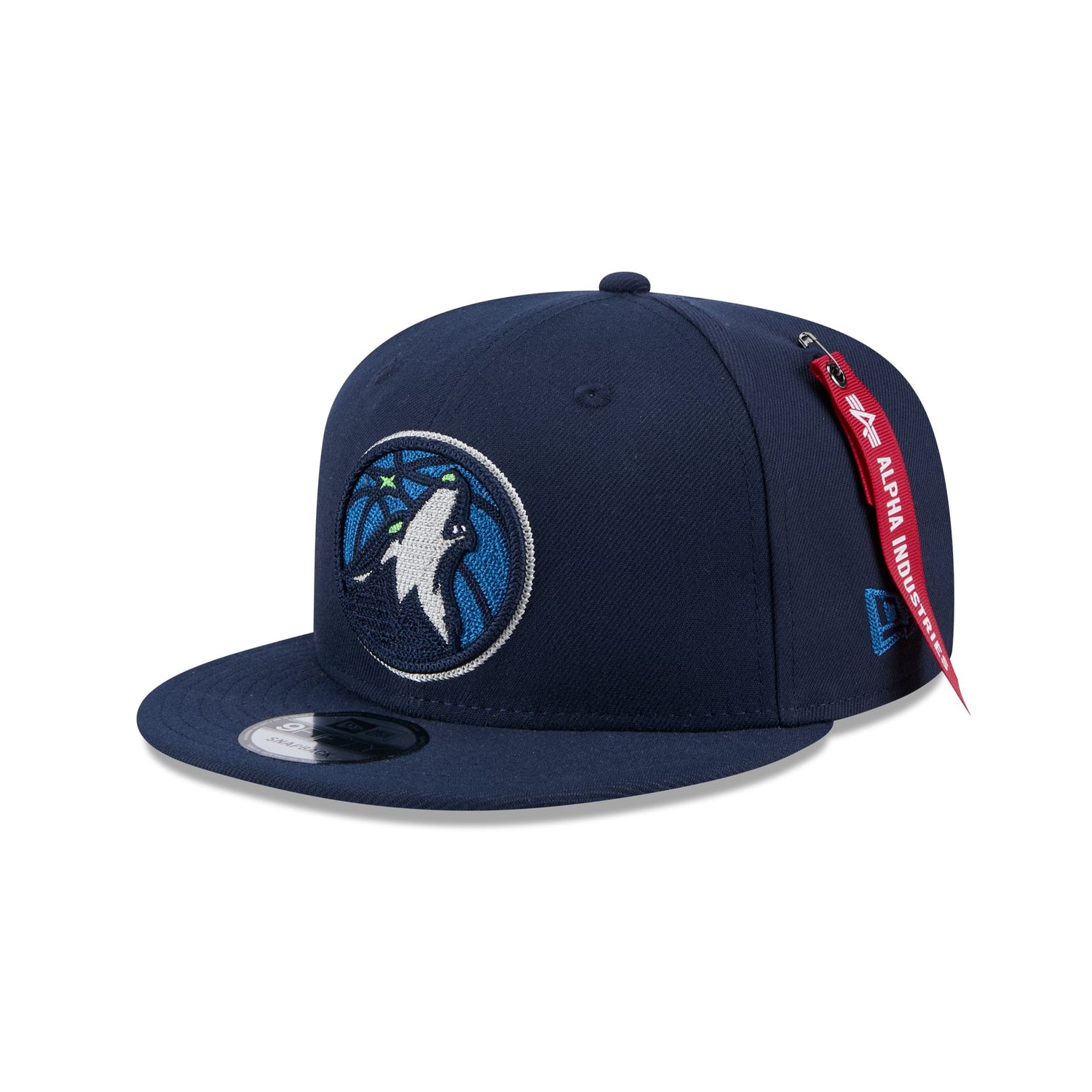 Alpha Industries x Minnesota Timberwolves Navy 9FIFTY Snapback Hat