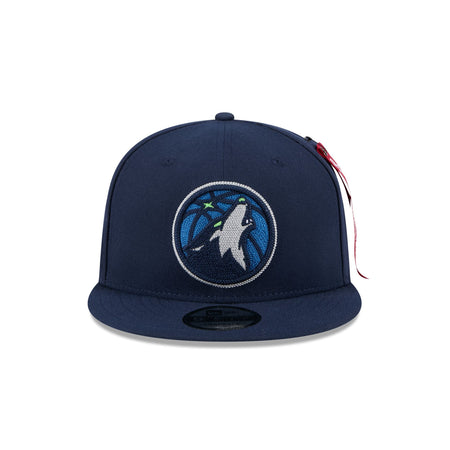 Alpha Industries x Minnesota Timberwolves Navy 9FIFTY Snapback Hat