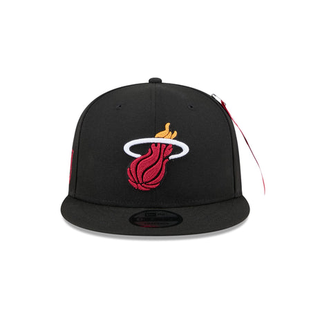 Alpha Industries x Miami Heat Black 9FIFTY Snapback Hat