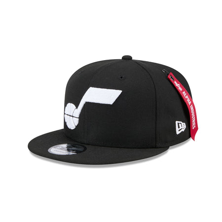 Alpha Industries x Utah Jazz Black 9FIFTY Snapback Hat