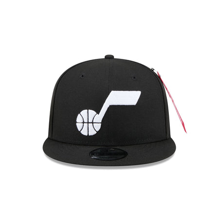 Alpha Industries x Utah Jazz Black 9FIFTY Snapback Hat