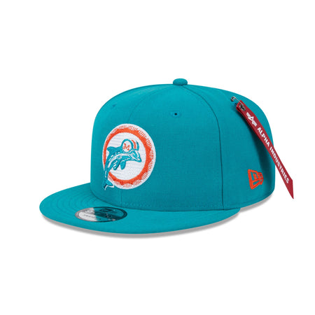 Alpha Industries x Miami Dolphins Historic Teal 9FIFTY Snapback Hat