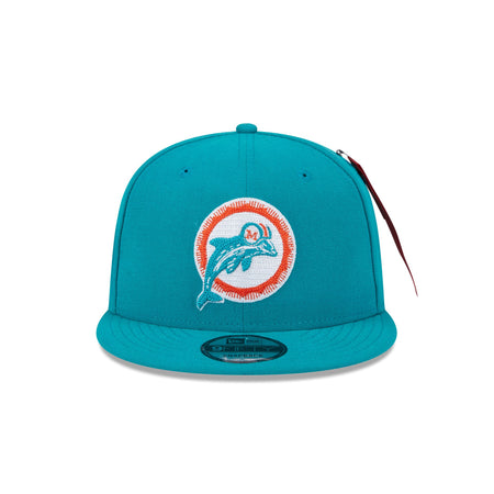 Alpha Industries x Miami Dolphins Historic Teal 9FIFTY Snapback Hat