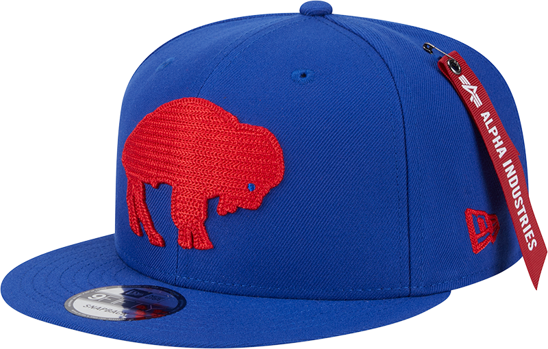 Alpha Industries x Buffalo Bills Historic Blue 9FIFTY Snapback Hat