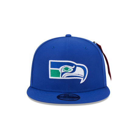 Alpha Industries x Seattle Seahawks Historic Blue 9FIFTY Snapback Hat