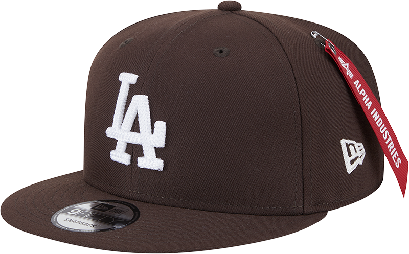 Alpha Industries x Los Angeles Dodgers Brown 9FIFTY Snapback Hat