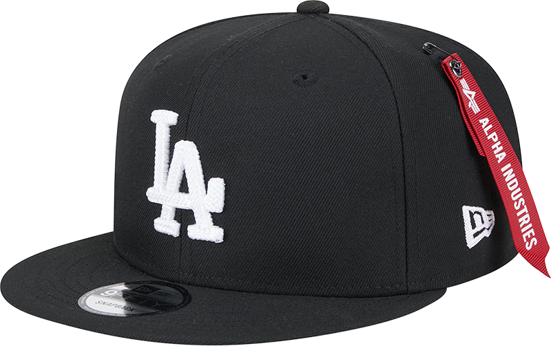 Alpha Industries x Los Angeles Dodgers Black 9FIFTY Snapback Hat