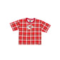 Kansas City Chiefs 3rd Down Plaid Women's T-Shirt