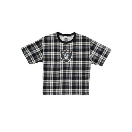 Las Vegas Raiders 3rd Down Plaid Women's T-Shirt